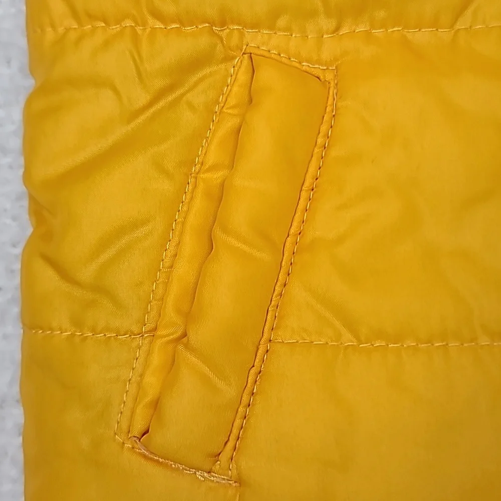 Junior Varsity Athletics Boy’s Yellow Quilted Puffer Jacket/Vest in Yellow/Blue